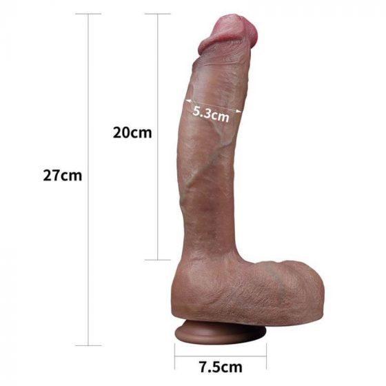Lovetoy Nature Cock - kahekordne realistlik dildo - 26cm (naturaalne)