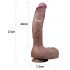 Lovetoy Looduslik Kukk - kahekordne realistlik dildo - 26cm (nahkjas) 