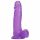 Tracy's Dog Jelly 8 - kleepuv alusega lilla munanditega dildo