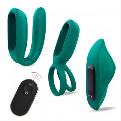   Tracy's Dog - juhtmeta vibraatorite komplekt 3-osaline (roheline)