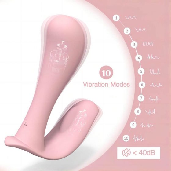 Tracy's Dog - raadios, veekindel sisestatav vibraator (roosa)