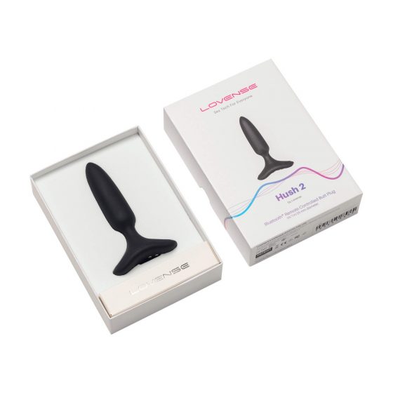 LOVENSE Hush 2 XS - laetav aku väike anaalvibraator (25mm) - must