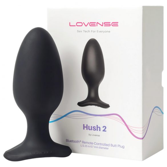 LOVENSE Hush 2 L - akuga väike anaalvibraator (57mm) - must