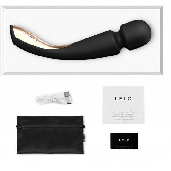 LELO Smart Wand 2 - suur, akuga, masseeriv vibraator (must)