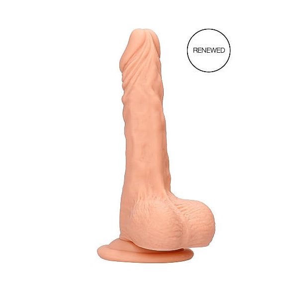 RealRock Dong 7 - elutru, munanditega dildo (17 cm) - naturaalne 