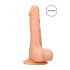 RealRock Dong 7 - elutru, munanditega dildo (17 cm) - naturaalne 