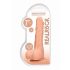 RealRock Dong 7 - elutru, munanditega dildo (17 cm) - naturaalne 