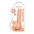 RealRock Dong 7 - naturaalne, munanditega dildo (17cm)