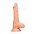 RealRock Dong 7 - elutru, munanditega dildo (17 cm) - naturaalne 