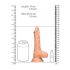 RealRock Dong 7 - elutru, munanditega dildo (17 cm) - naturaalne 