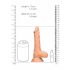 RealRock Dong 7 - elutru, munanditega dildo (17 cm) - naturaalne 