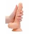 RealRock Dong 7 - elutru, munanditega dildo (17 cm) - naturaalne 