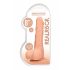 RealRock Dong 8 - elutru, munanditega dildo (20 cm) - naturaalne