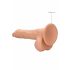 RealRock Dong 8 - elutru, munanditega dildo (20 cm) - naturaalne