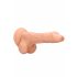 RealRock Dong 8 - elutru, munanditega dildo (20 cm) - naturaalne