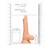 RealRock Dong 8 - elutru, munanditega dildo (20 cm) - naturaalne