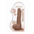 RealRock Dong 8 - elutru munandita dildo (20 cm) - tume loomulik 