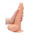 RealRock Dong 9 - realistlik munanditega dildo (23cm) - naturaalne 