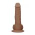 RealRock Dild 9 - elutru tummine dild (23cm) - tume naturaalne 