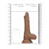 RealRock Dild 9 - elutru tummine dild (23cm) - tume naturaalne 