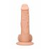 RealRock Dong 10 - elutru mütsidega dildo (25 cm) - nahkjas 