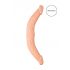 RealRock Kaheotsaline Dildo 14 - topelt dildo (36cm) - naturaalne 