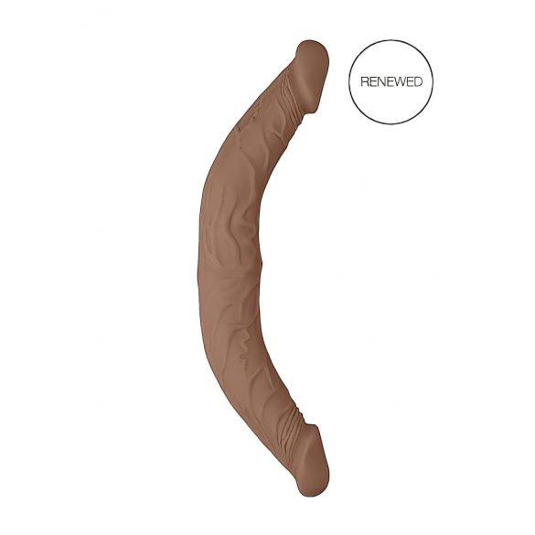 RealRock Double Dong 14 - kahe peenisega dildo (36 cm) - tume naturaalne 