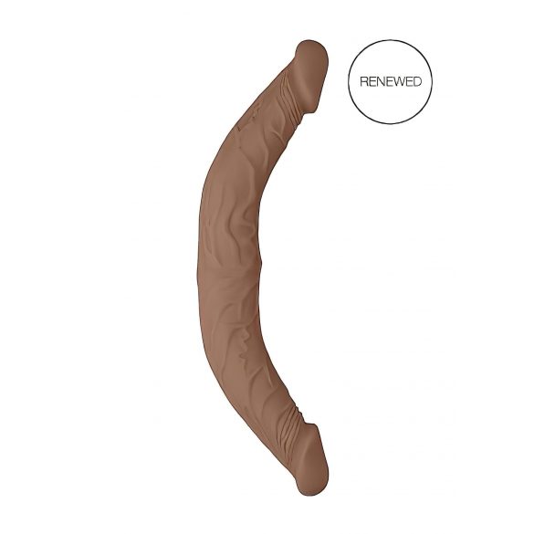 RealRock Double Dong 14 - topelt dildot (36cm) - tume naturaalne