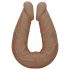 RealRock Double Dong 14 - topelt dildot (36cm) - tume naturaalne