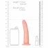 RealRock Slim - iminapaga realistlik dildopulk - 15,5cm (naturaalne) 