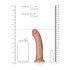 RealRock - iminapaga realistlik dildo - 15,5cm (tume naturaalne) 