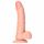 RealRock - iminapaga realistlik dildo munanditega - 15,5cm (naturaalne) 