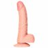 RealRock - iminapaga realistlik dildo munanditega - 15,5cm (naturaalne) 