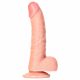 RealRock - iminapaga realistlik dildo munanditega - 15,5cm (naturaalne) 