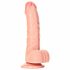 RealRock - iminapaga realistlik dildo munanditega - 15,5cm (naturaalne) 