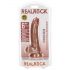 RealRock - iminapinnaga munandiga dildo - 15,5 cm (tume naturaalne)