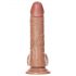 RealRock - iminapinnaga munandiga dildo - 15,5 cm (tume naturaalne)