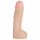 Doc Johnson Vac-U-Lock Hung 12 - elutru munanditega dildo (naturaalne)