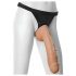 Doc Johnson Vac-U-Lock Hung 12 - elutru munanditega dildo (naturaalne)