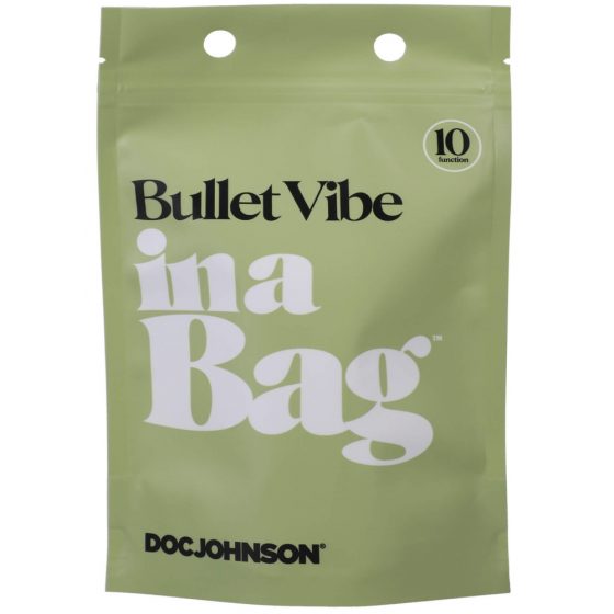 Doc Johnson Bullet Vibe - akuga, veekindel pulkvibraator (must)