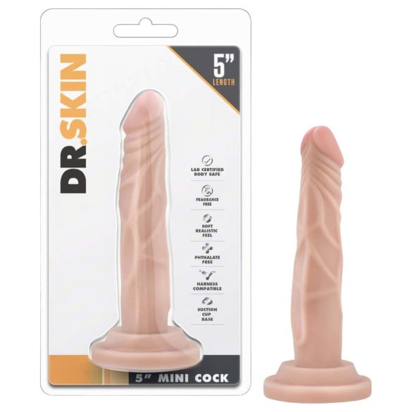 Dr. Skin 5 - iminappadega naturaalne dildo (14,5 cm)