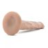 Dr. Skin 5 - reaalse haardekinnitusega dildo - naturaalne (14,5 cm) 