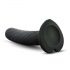 Temptasia Twist Small - kleepuv alus keeratud dildo (must)