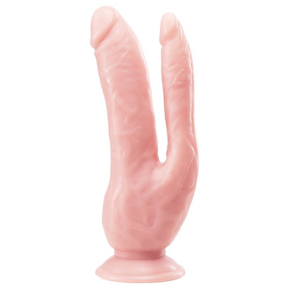 Dr. Skin 8 - iminapaga kahepoolne dildo (naturaalne)