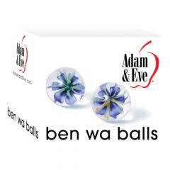 Adam & Eve - Ben Wa klaasist orgasmipallid (läbipaistev)