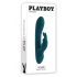 Playboy Küülik - aku, veekindel kliitorihaariga vibraator (türkiis)
