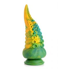  Creature Cocks Monstropus - kaheksajala kombits dild - 22cm (kollane-roheline)