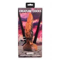   Creature Cocks Hävitaja - tekstuuriga silikoonist dildo - 20cm (oranž)