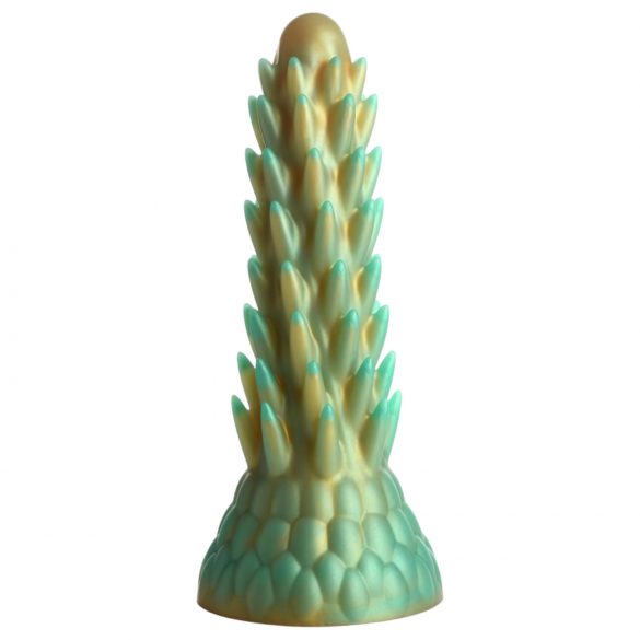 Creature Cocks Stegosaurus - ogaliku silikoonist dildo - 20cm (roheline)