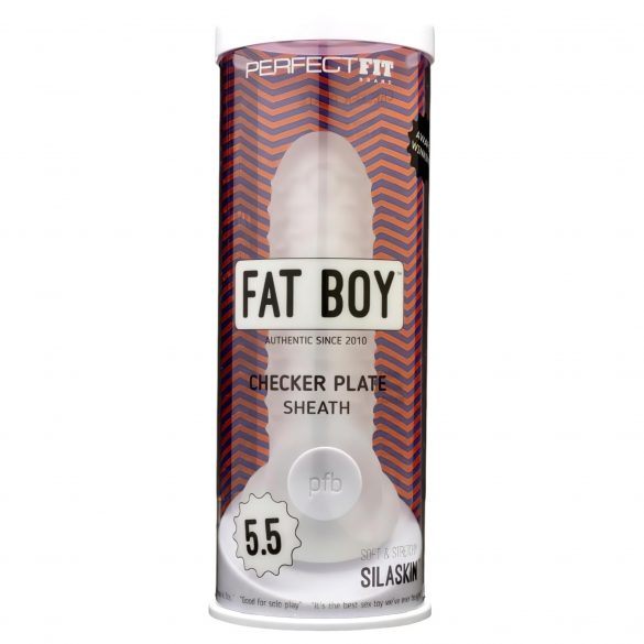 Fat Boy Checker Box - peenisemansett (15 cm) - piimvalge 